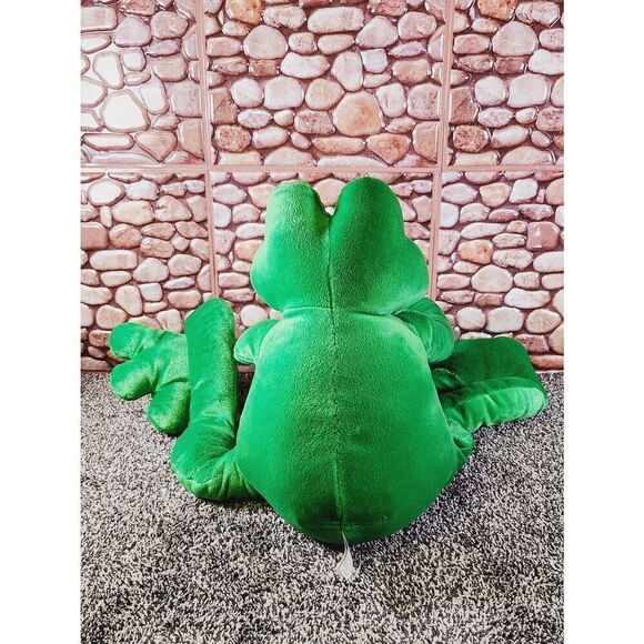 Fiesta 36” Solid Green Piggyback Pal Frog Plush Large, Stuffed Animal, Toad #B9 - Picture 7 of 9